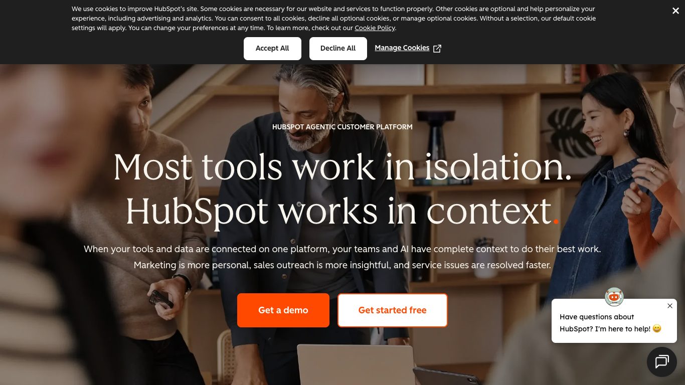 HubSpot demo video poster