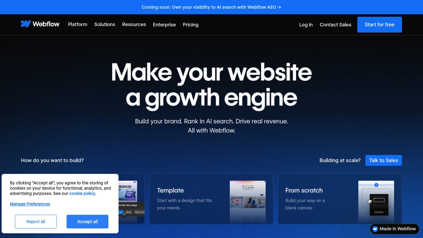 Webflow demo video poster